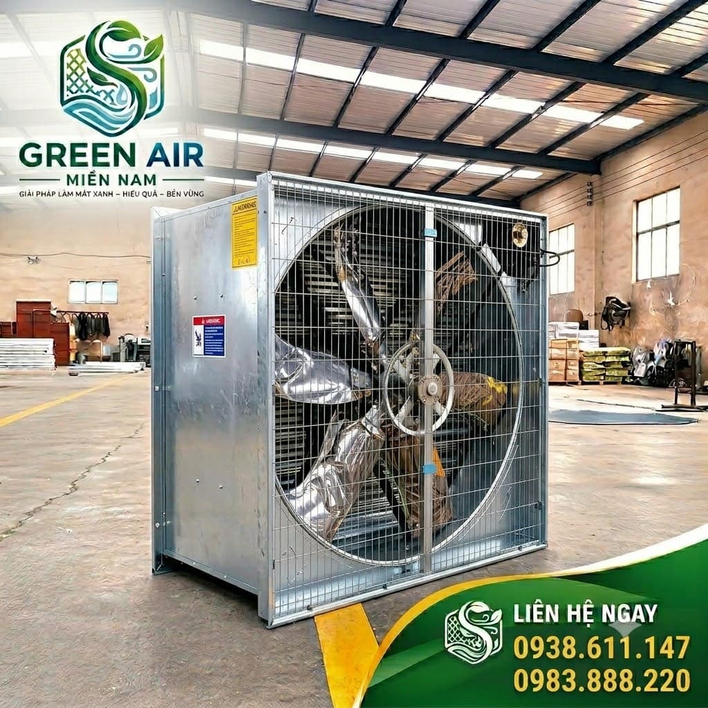 QUẠT THÔNG GIÓ CÔNG NGHIỆP GA-1380 – LƯU LƯỢNG GIÓ 48.000 m³/h – GIẢI PHÁP THÔNG GIÓ LƯU LƯỢNG LỚN CHO NHÀ XƯỞNG VÀ CÔNG TRÌNH CÔNG NGHIỆP